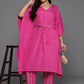 Ahalyaa Women's Traditional wear Kurta Set - Pink | Swadesiicart