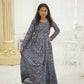 Aayaa Designer Printed Faux Georgette with Embroidery Zari Sequins-work Kids Gown