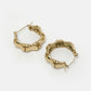 NVR Women Gold Circular Hoop Earrings | Swadesiicart