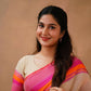 Exclusive Collection Beige Beautiful Khadi Cotton Handloom Saree - Swadesiicart