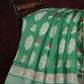 Green Colored Motif Prints Semi Chanderi Saree By Gayathri Reddy Designer Studio | Swadesiicart