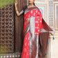 Shree Shyam Fashion Red Silk Saree