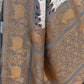 Joban Fashion Silver Grey Pure Crepe Pure Handloom Banarasi Silk Saree | Swadesiicart
