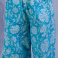 Lil Drama Jaipur Girls Blue Printed Top with Printed Pant Co-ordinate Set - Swadesiicart