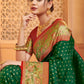Shree Shyam Fashion Silk Blend Dark Green Saree