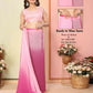 Pink Georgette Pedding Color Printed Ready To Wear Saree - Aalaya | Swadesiicart