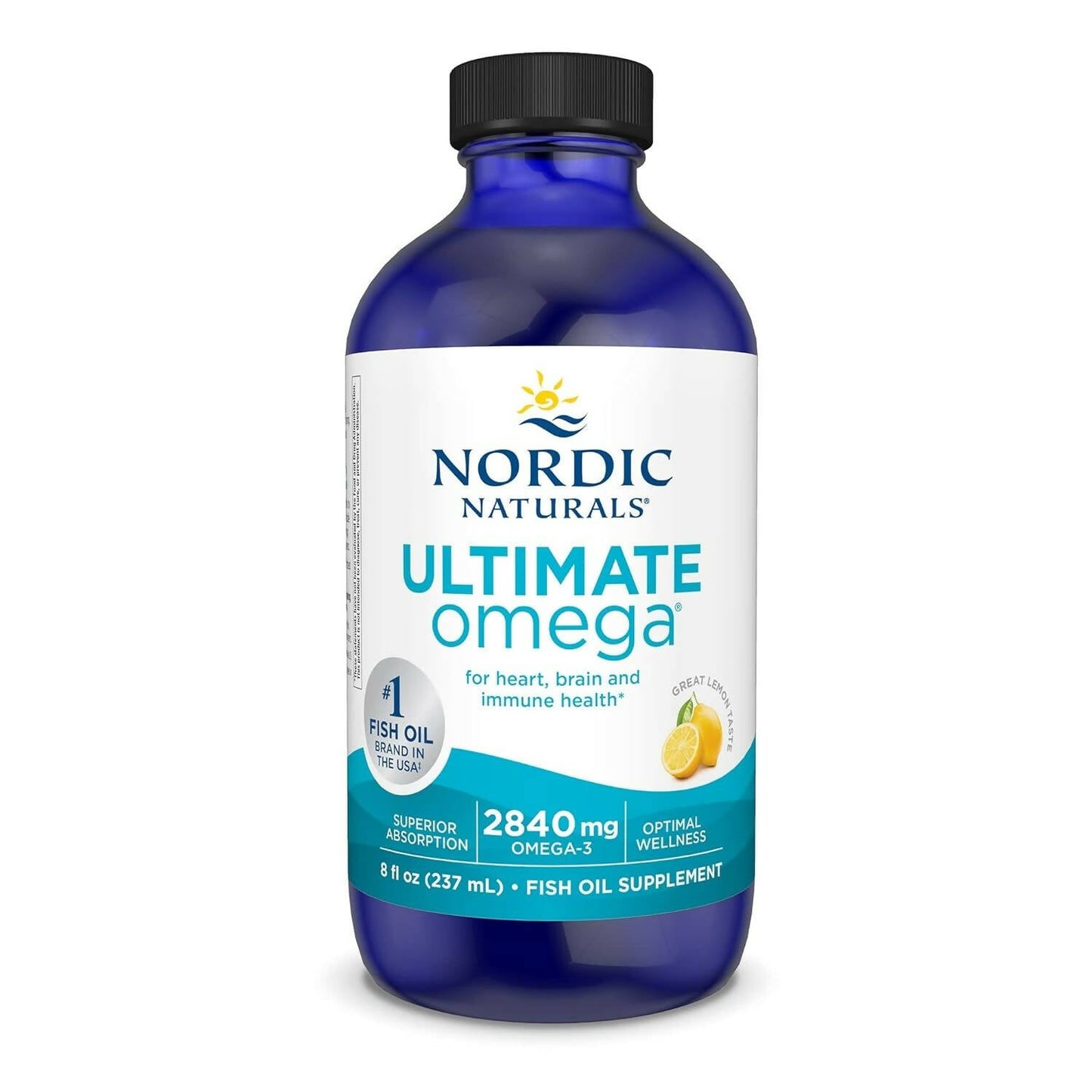 Nordic Naturals Ultimate Omega 3 Fish Oil Liquid - Lemon Flavor - Swadesiicart