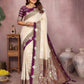 Aastha Fashion Cream Silk Sarees Weaving Saree