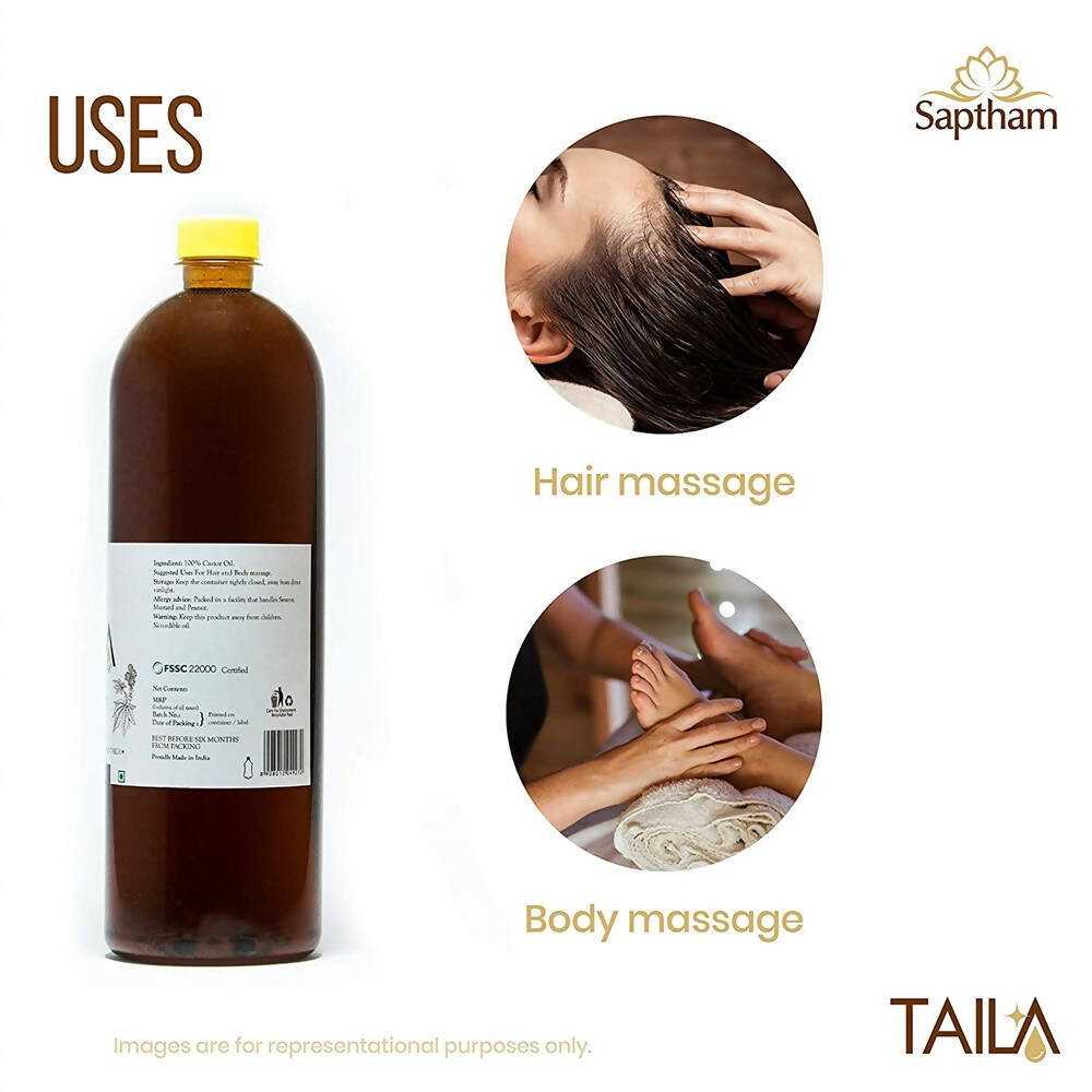 Saptham Taila 100% Natural Castor Oil - Swadesiicart