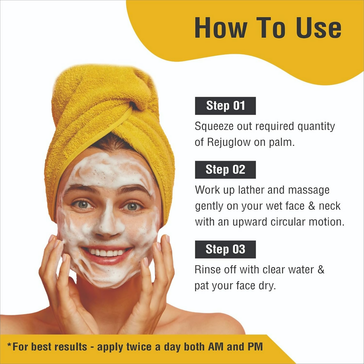 Rejuglow Luxe Skin Brightening & Rejuvenating Face Wash | Swadesiicart
