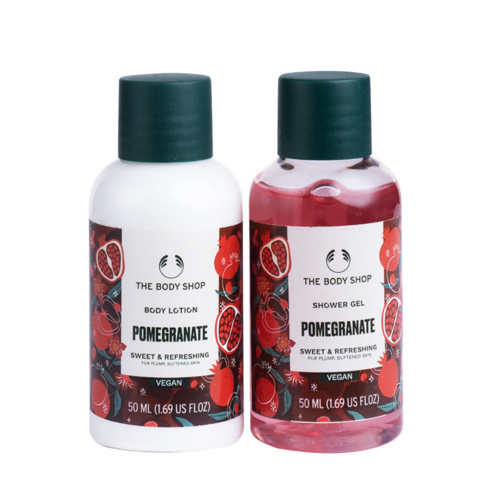 The Body Shop Pomegranate Shower Gel & Body Lotion Gift Set - Swadesiicart