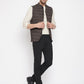 Even Apparels Black Merino Men Woven Nehru Jacket BF539 | Swadesiicart