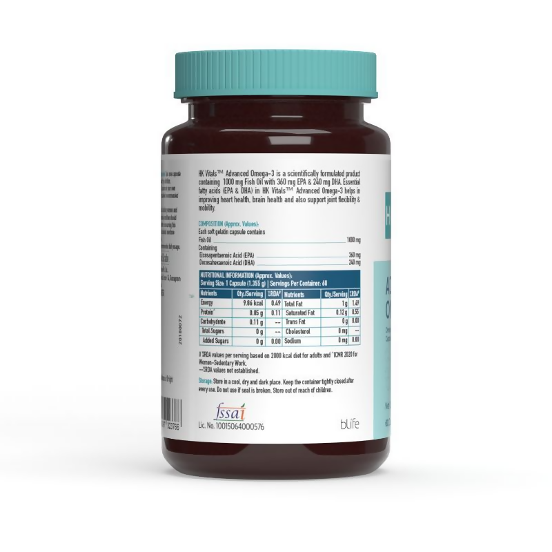 HK Vitals Advanced Omega-3 Capsules | Swadesiicart