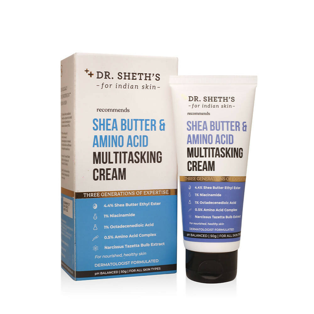 Dr. Sheth's Shea Butter Face Cream with 1% Niacinamide For Dryness, Damaged Skin, For All Skin Types - Limited Time Offer