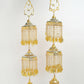 NVR Women's Pack Of 2 Gold-Polished & White Pearl Mirror Work Bridal Layered Kaleera Sets - Swadesiicart