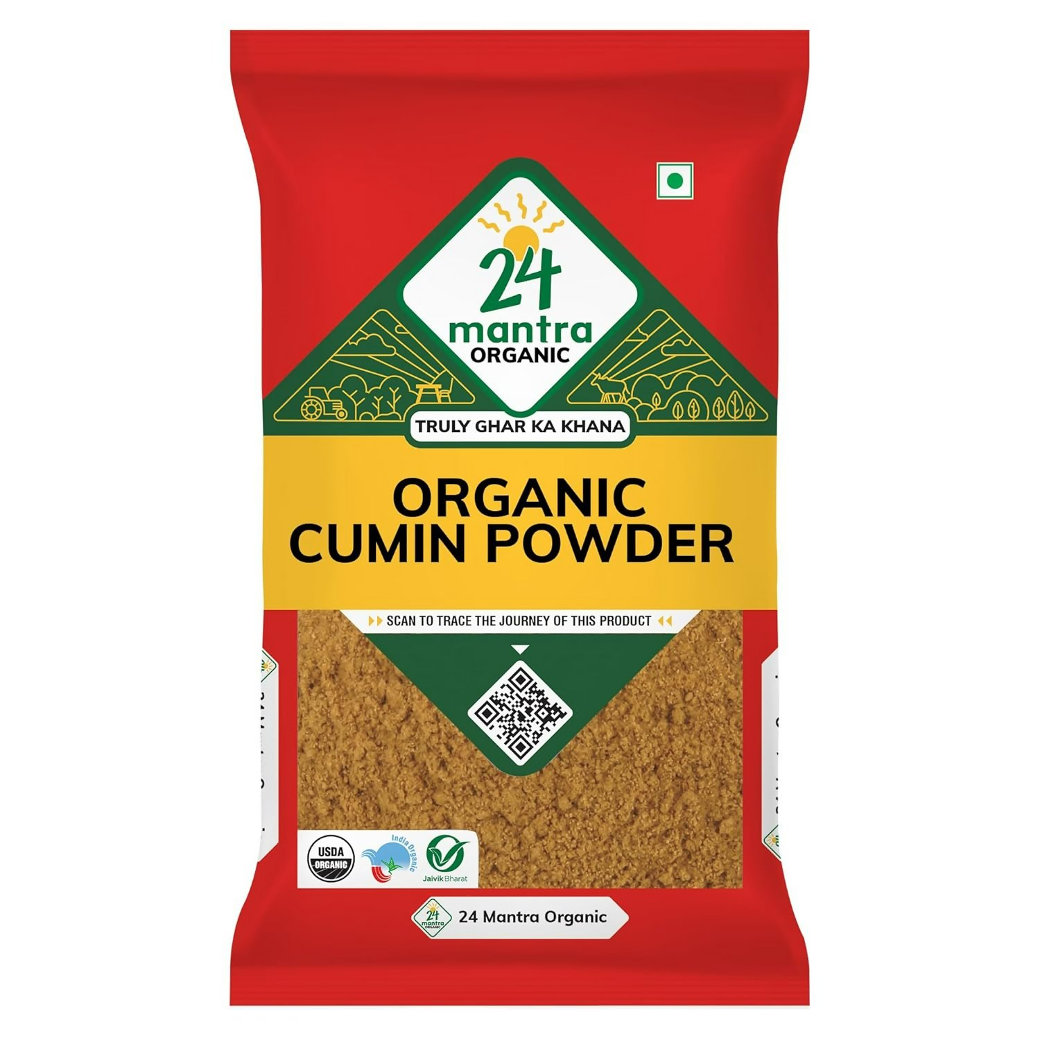 24 Mantra Organic Cumin Powder/Zeera Powder/Jeelakarra | Swadesiicart
