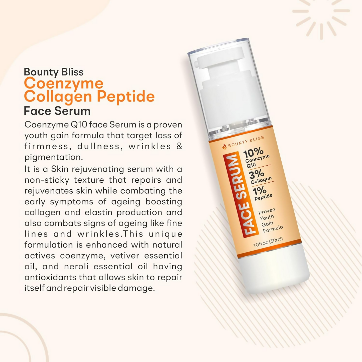 Bounty Bliss Coenzyme Collagen Peptide Face Serum