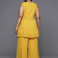 Ahalyaa Women's Traditional Wear Co-ords - Mustard - Swadesiicart