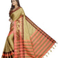 Vamika Banarasi Silk Cream Weaving Saree | Swadesiicart
