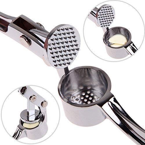 Stainless Steel look - Garlic Squeezer - Swadesiicart