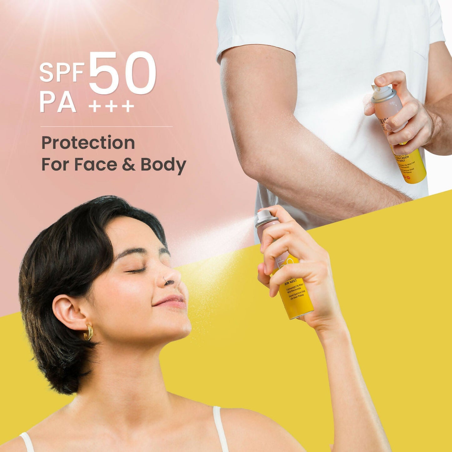 Swiss Beauty Protect Maxx Sunscreen Air Mist With SPF 50 PA+++ | Swadesiicart