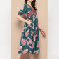 Ahalyaa Women Floral Printed Empire Ethnic Dress | Swadesiicart