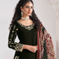 Anaita Black Roman Silk Stitched Suit with Embroidery & Real Mirror Work