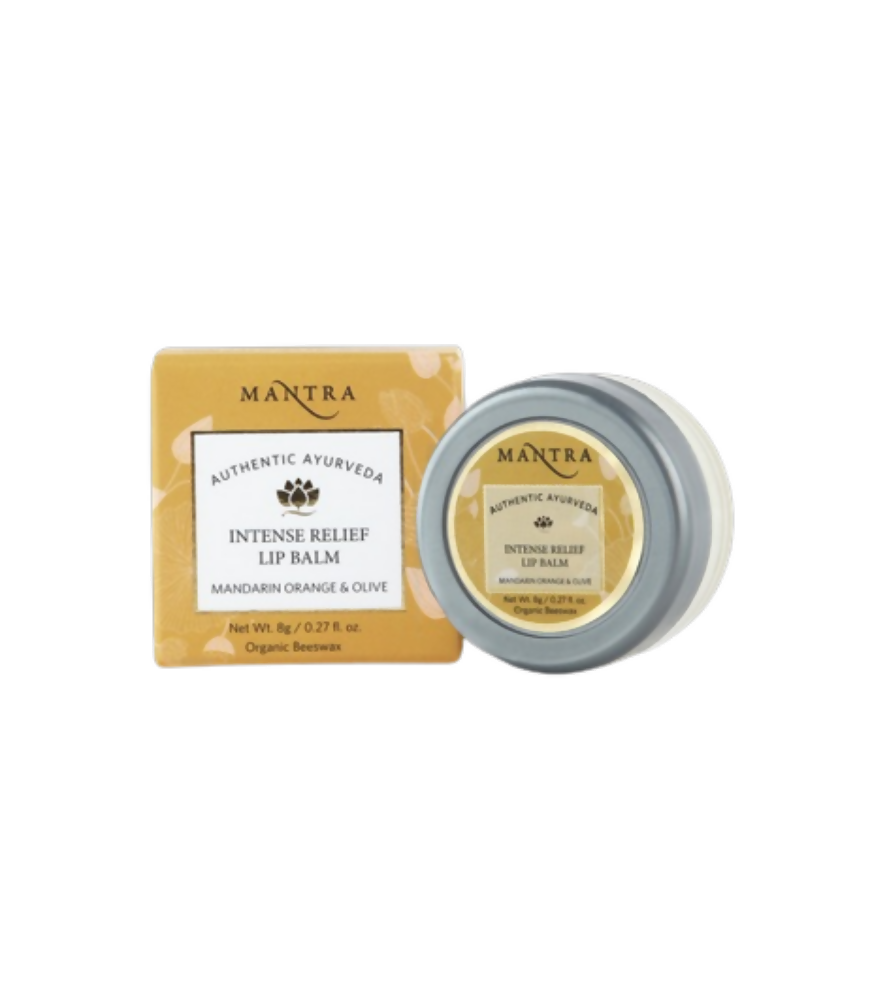 Mantra Herbal Intense Relief Lip Balm Mandarin Orange & Olive - Ayurvedant Pvt. Ltd.
