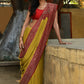 Joban Fashion Yellow Crepe Chiffon Pure Handloom Banarasi Silk Saree | Swadesiicart