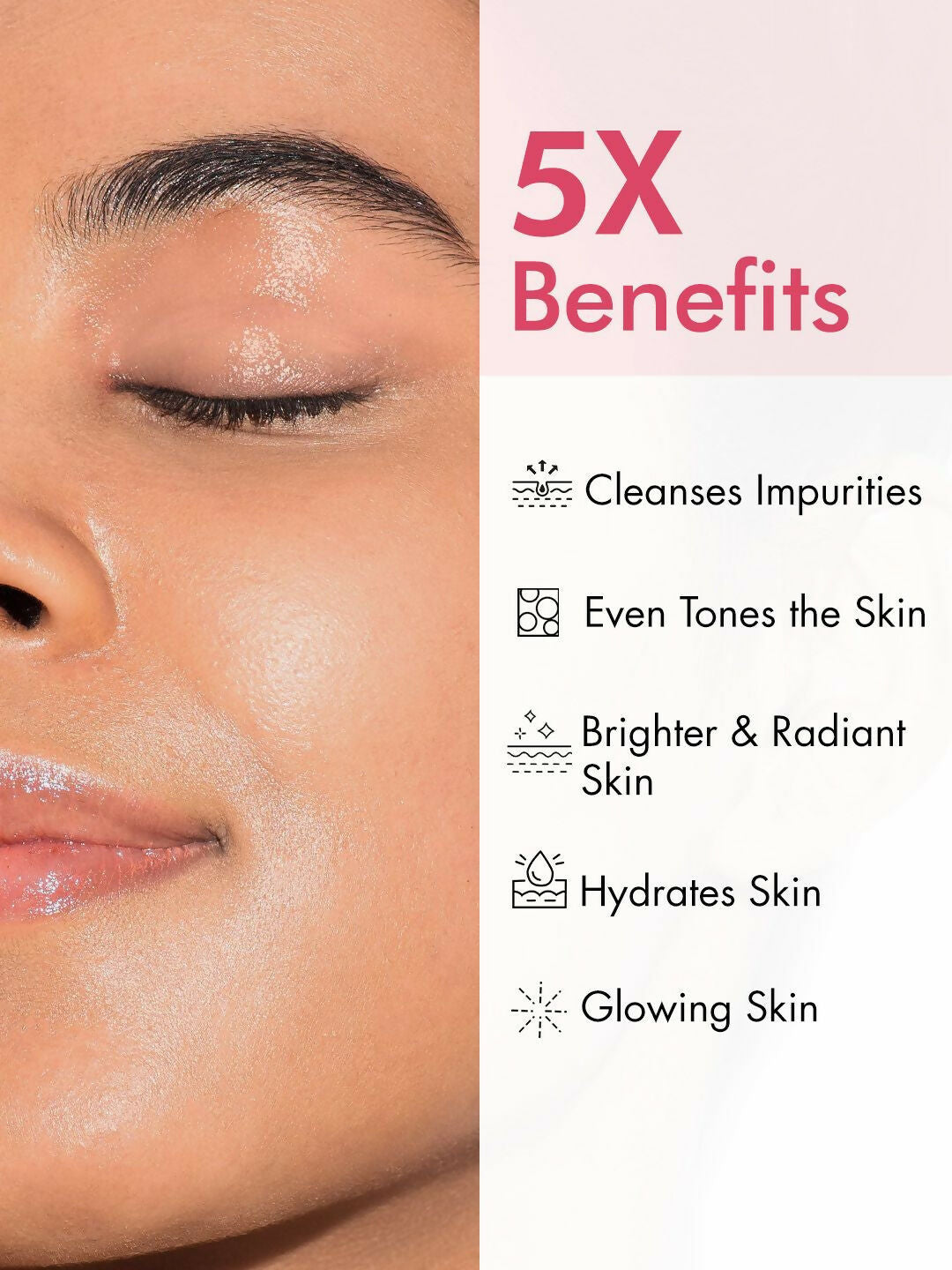 mCaffeine Clear Glow 1% Kojic Acid Daily Brightening Face Wash For Dark Spots & Pigmentation - Swadesiicart