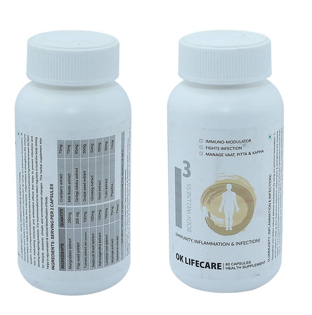 Ok Life Care I3 Body Wellness Capsules | Swadesiicart