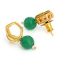 Ruby Raang Green Kundan Studs | Swadesiicart