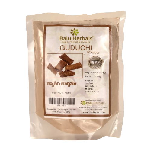 Balu Herbals Guduchi (Tippateega) Powder - Balu Herbals
