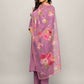 FIORRA Women's Lavender Creap A-Line Kurta Pant With Dupatta - Swadesiicart