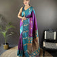 Joban Fashion Teal Peacock,Butti Banarasi Silk Sarees | Swadesiicart