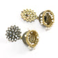 Mominos Fashion Johar Kamal Beautiful Kundan Work Jhumka With White Beads - Swadesiicart