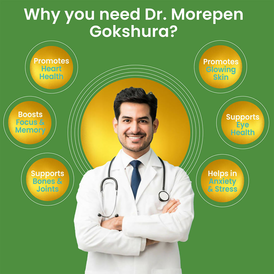 Dr. Morepen Gokshura & Multivitamin Men Tablets Combo - Swadesiicart