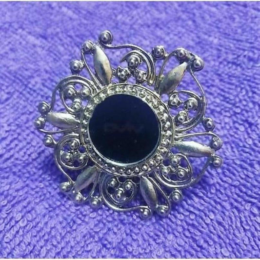 MS Fashion India Women Artificial Jewellery Designed Black Ring | Swadesiicart