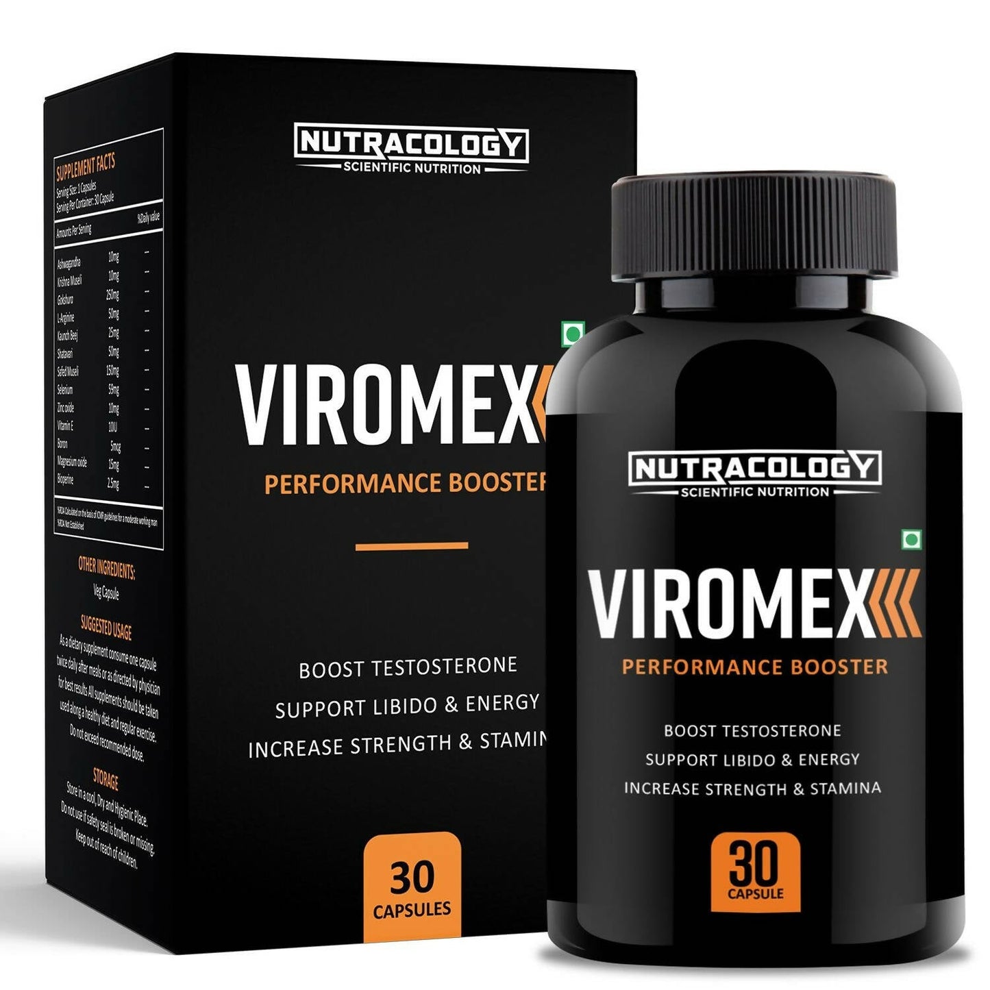 Nutracology Viromex Capsules For Strength, Stamina & Energy | Swadesiicart