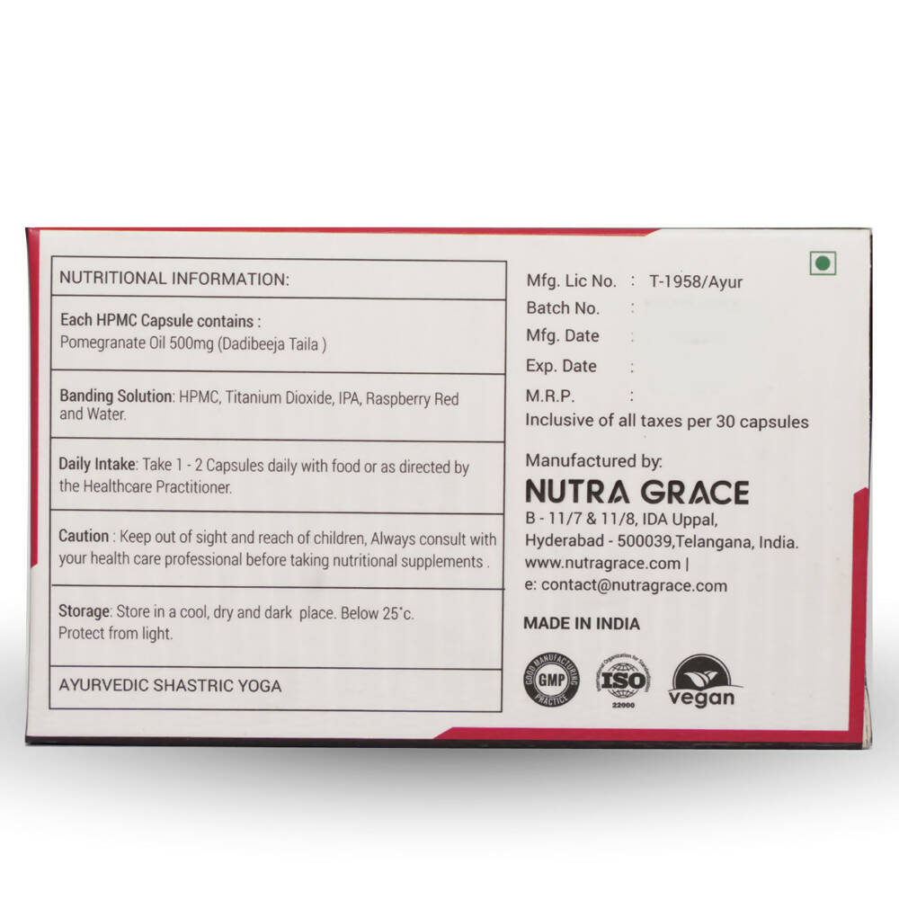 Nutra Grace Pomegranate Capsules - Swadesiicart