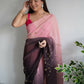 Vamsee Antara Brown Georgette Saree - Swadesiicart