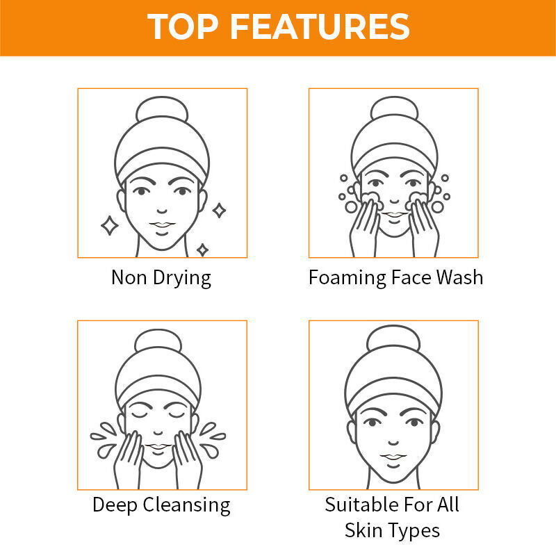 Nykaa Naturals Sandalwood & Orange Peel Face Wash for Tan Removal - Swadesiicart