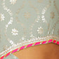 Lil Drama Fusion Fair Girls Green Crop Top With Palazzo Co-Ordinate Set - Swadesiicart