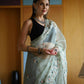 Vamsee Green Organza Saree - Swadesiicart