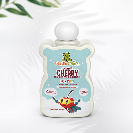 ShuShu Babies Cheeky Cherry Shampoo & Conditioner (under 4-12 Years) - Swadesiicart