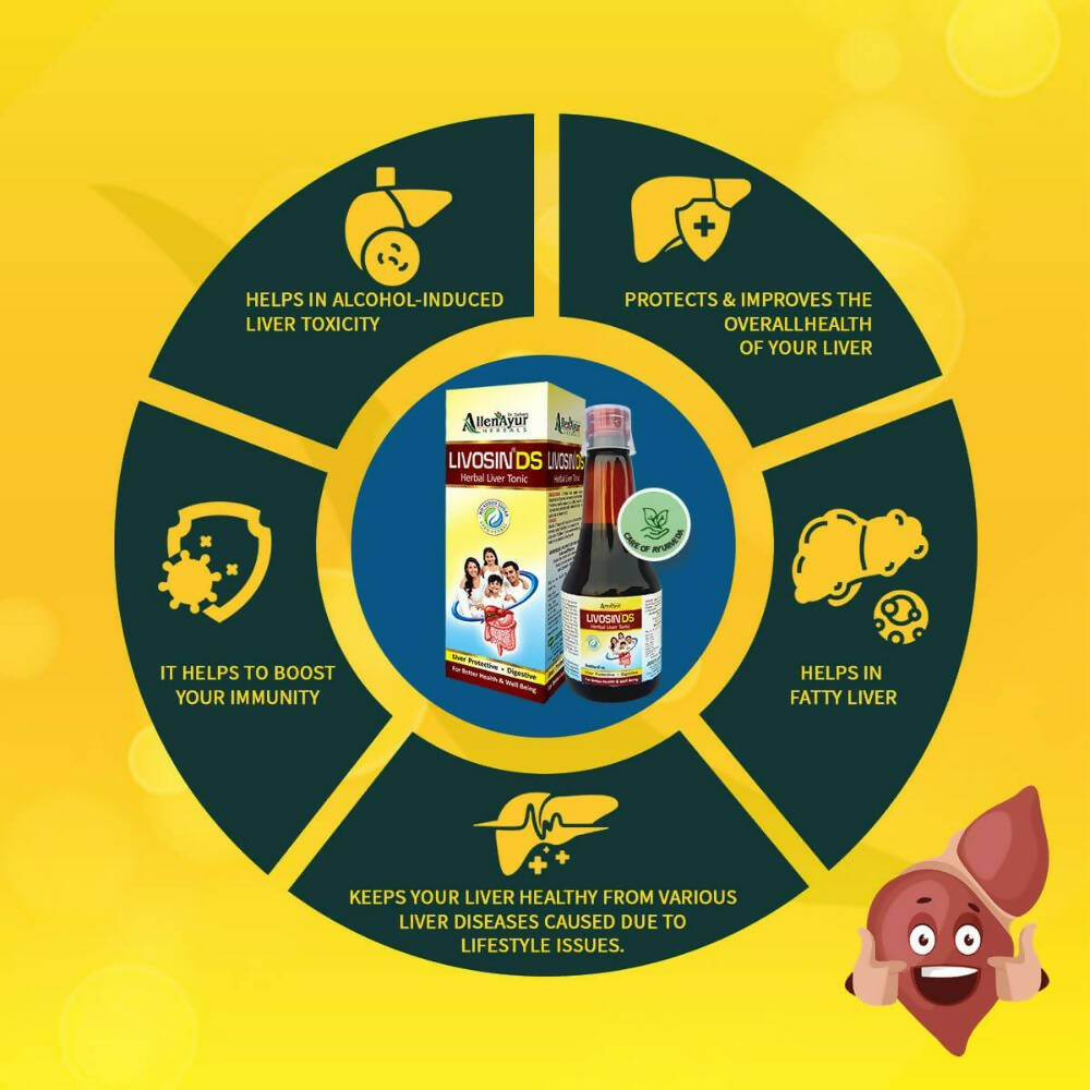 Dr. Sarkar's Allen Ayur Herbals Livosin DS Tonic - Swadesiicart