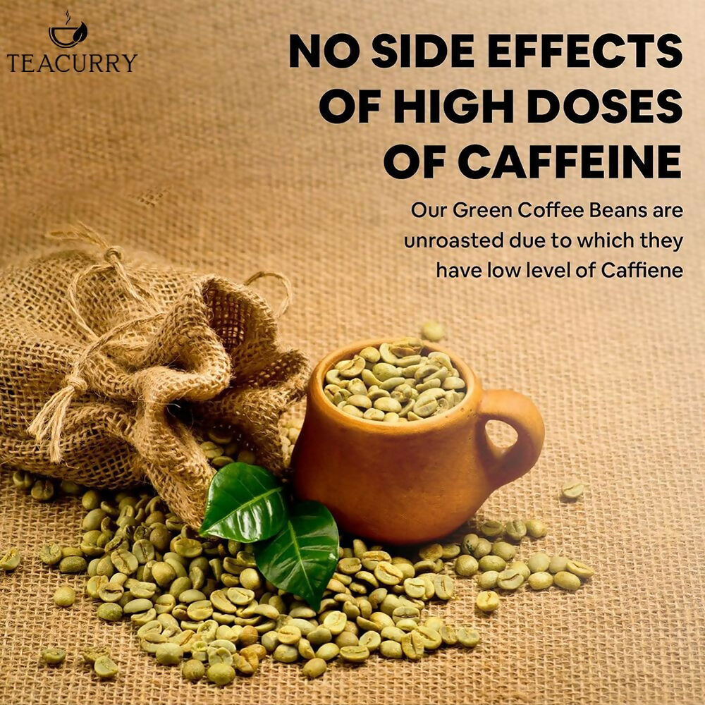 Teacurry Arabica Green Coffee Bean (Raw Whole Beans, 100% Arabica, Unroasted) - Swadesiicart