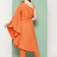 Ahalyaa Women's Traditional Wear Co-ods - Orange