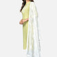 NOZ2TOZ Women Lime Green Kurta With Pant & Dupatta (3pcs set) - Swadesiicart