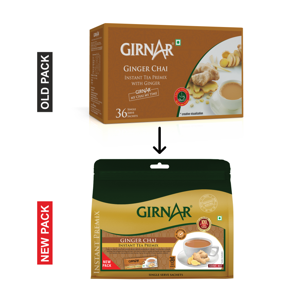 Girnar Instant Tea Premix With Ginger | Swadesiicart